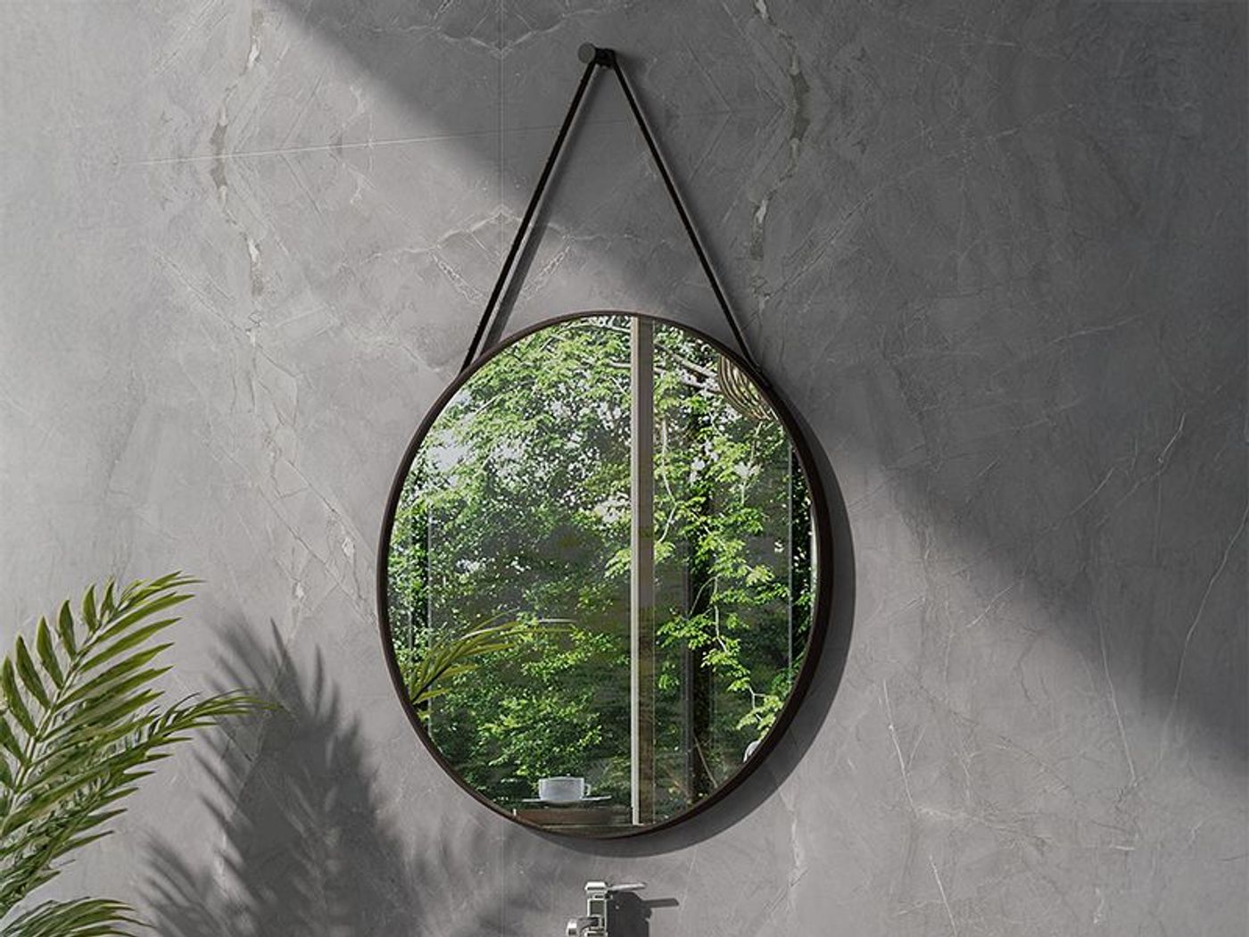 Framed Mirror: Round