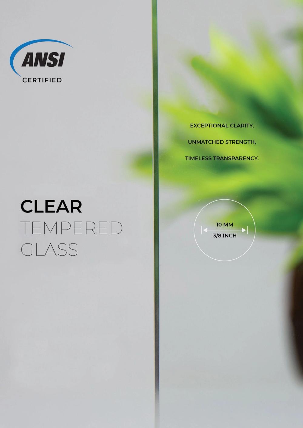 Fremont, Clear Tempered Glass