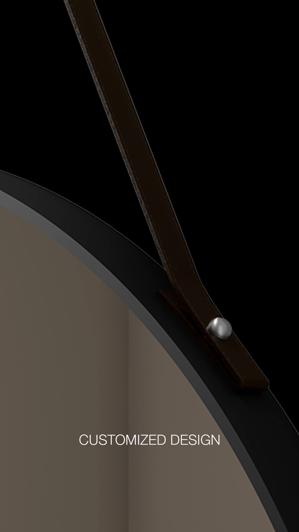 Framed Mirror: Round — product feature illustration 3