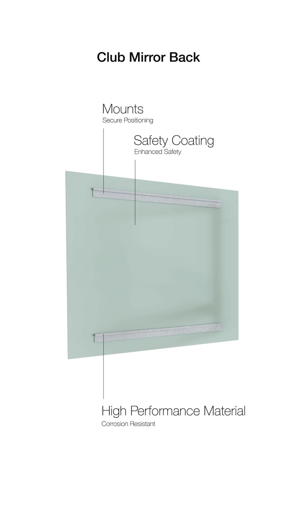 LED Mirror: Club Series, CLUB MIRROR BACK